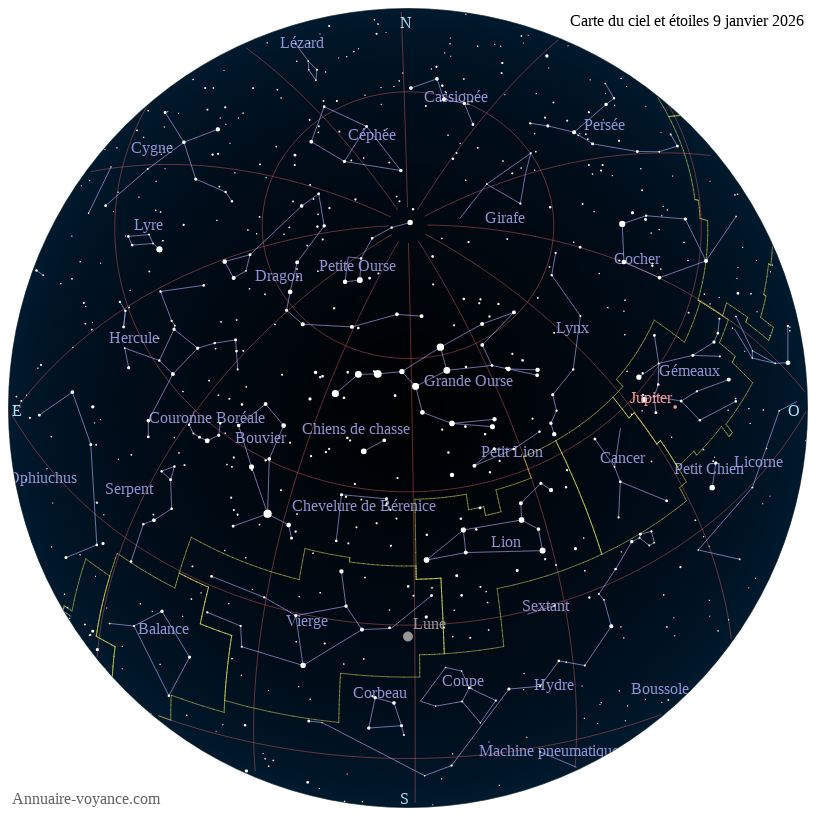carte ciel 9-1-2026