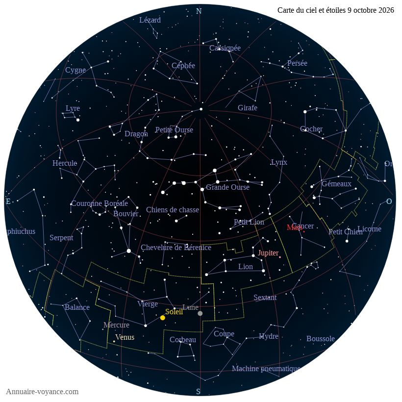 carte ciel 9-10-2026