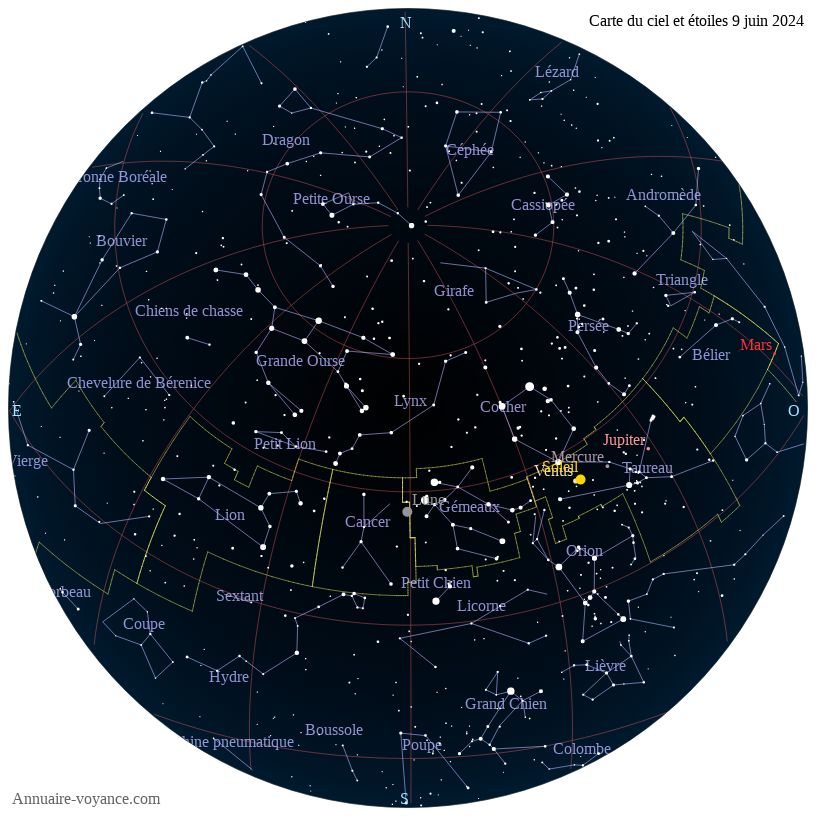 carte du ciel 9-juin