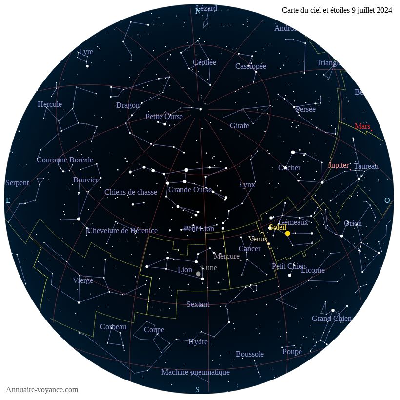 carte du ciel 9-juillet