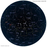 Carte étoiles  1 octobre