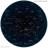 Carte étoiles  1 février