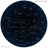 Carte étoiles  1 avril