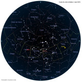 Carte étoiles  1 mai