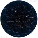 Carte étoiles  1 juin