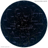 Carte étoiles  1 juin