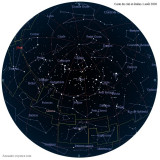 Carte étoiles  1 août