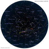 Carte étoiles 11 août