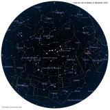 Carte étoiles 13 décembre