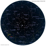 Carte étoiles 13 février