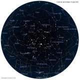 Carte étoiles 13 juin