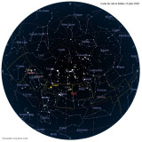 Carte étoiles 13 juin