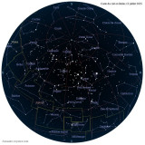 Carte étoiles 13 juillet