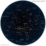 Carte étoiles 13 juillet