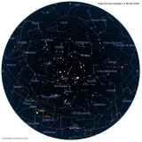 Carte étoiles 14 février