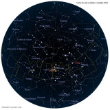 Carte étoiles 14 juillet