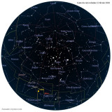 Carte étoiles 15 février