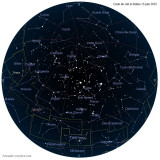 Carte étoiles 15 juin