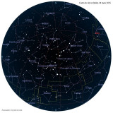 Carte étoiles 18 mars