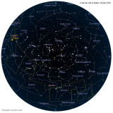Carte étoiles 18 juin