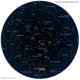 Carte étoiles 19 janvier