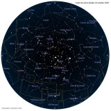 Carte étoiles 19 octobre