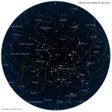 Carte étoiles 19 mars