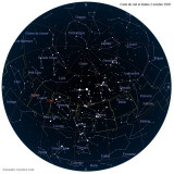 Carte étoiles  2 octobre