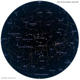 Carte étoiles  2 mars