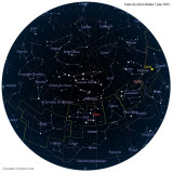 Carte étoiles  2 juin
