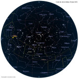 Carte étoiles 20 juin