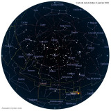 Carte étoiles 21 janvier