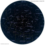 Carte étoiles 21 octobre