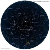 Carte étoiles 21 novembre