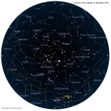 Carte étoiles 21 décembre