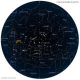 Carte étoiles 21 juin