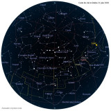 Carte étoiles 21 juin