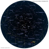 Carte étoiles 22 décembre