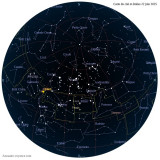 Carte étoiles 22 juin