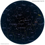 Carte étoiles 22 juin