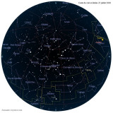 Carte étoiles 22 juillet