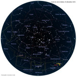 Carte étoiles 23 décembre