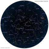 Carte étoiles 24 juin