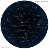 Carte étoiles 25 mai