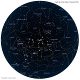 Carte étoiles 27 janvier