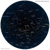 Carte étoiles 28 mars
