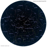 Carte étoiles 28 mars