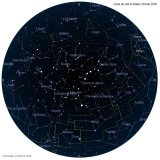 Carte étoiles 28 mai