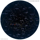Carte étoiles  3 octobre