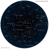 Carte étoiles  3 juin